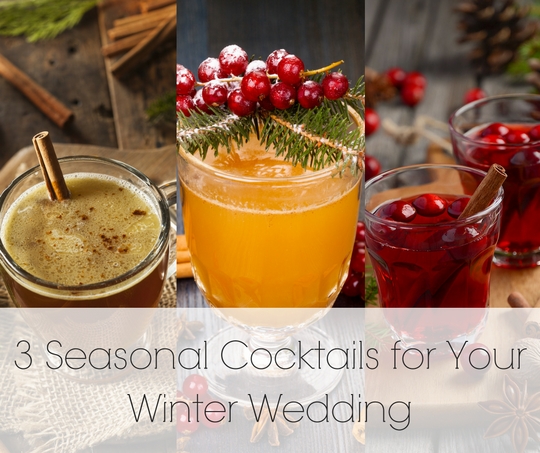 3 Winter Wedding Cocktails | Legendary Events